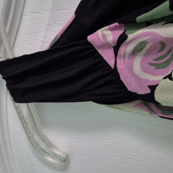 INC International Concepts Women's Floral Sleeveless Top - Pink and Green - Picture 3 of 4